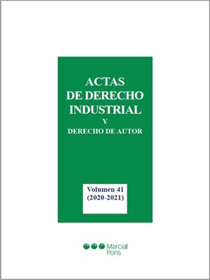cover image of Actas de Derecho Industrial y Derecho de Autor